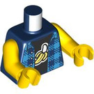 LEGO Boy - Dark Blue Banana Shirt Minifig Torso (973 / 76382)