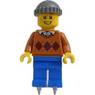 LEGO Boy i Argyle Genser og Skates Minifigur