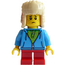 LEGO Boy in Dark Azure Hoodie Minifigure