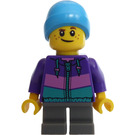 LEGO Boy in Dark Purple Jacket Minifigure