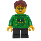 LEGO Boy i Grøn Ninjago Hættetrøje Minifigur