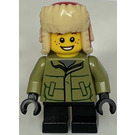 LEGO Boy i Olive Grøn Jakke Minifigur