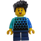 LEGO Boy - Medium Azure Top minifiguur