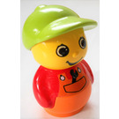 LEGO Boy Orange Base, rouge Haut, Wrench dans Pocket Figurine