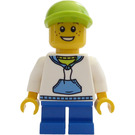 LEGO Boy, Krótki Niebieski Nogi, Limonka Czapka Minifigurka