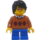 LEGO Boy met Argyle Sweater en Glasses minifiguur