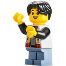 LEGO Boy with Colourful Jacket Minifigure