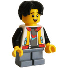 LEGO Boy с Colourful Яке Минифигурка