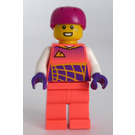 LEGO Boy avec Corail Torse, Jambes et Magenta sport Casque Minifigurine