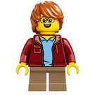 LEGO Boy with Dark Red Jacket Minifigure