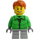 LEGO Boy jossa Vihreä Takki Minihahmo