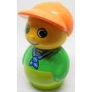 LEGO Boy s Limetková Základna, Zelená Horní, Modrá neckerchief Vzor Minifigurka