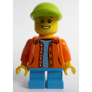 LEGO Boy avec Orange Jacket Figurine
