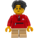 LEGO Boy met Rood Hoodie Minifiguur