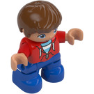 LEGO Boy with Red Top with Zip Duplo Figure