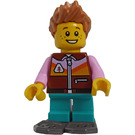 LEGO Boy with reddish Brown Jacket and Snowshoe Minifigure