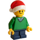 LEGO Boy with Santa Hat Minifigure