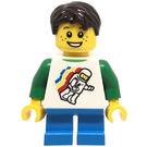 LEGO Boy med Space TShirt Minifigur