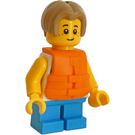 LEGO Boy with White Tank Top and Life Jacket Minifigure