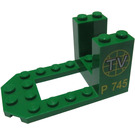 LEGO Uloke 4 x 7 x 3 jossa Globe, "TV" ja "P 745" (30250)