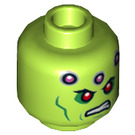 LEGO Brainiac Minifigure Head (Recessed Solid Stud) (3626 / 20267)