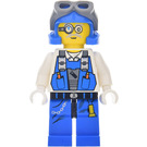 LEGO Brains with Blue Outfit and Goggles Minifigure
