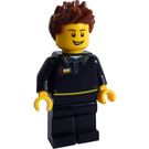 LEGO Brand Store Employee with LEGO Logo and Spiked Hair Minifigure