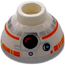 LEGO Klods 1.5 x 1.5 x 0.7 Rund Dome Hat med BB-8 Hoved med stor fotoreceptor (37840)