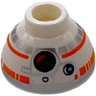 LEGO Brick 1.5 x 1.5 x 0.7 Round Dome Hat with BB-8 Head with Large Photoreceptor (37840)