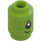 LEGO Klods 1 x 1 Rund med Alien Ansigt med åben knops (3062)