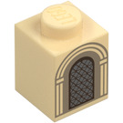 LEGO Klods 1 x 1 med Arched Vindue (3005 / 104894)