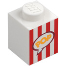 LEGO Klods 1 x 1 med 'POP' i speech Boble (33466 / 43156)