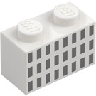 LEGO Klods 1 x 2 med San Francisco Building Windows med bundrør (3004 / 45329)