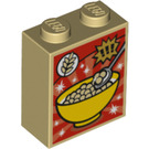 LEGO Brique 1 x 2 x 2 avec Cereal Boîte avec porte-goujon intérieur (3245 / 20315)