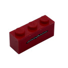 LEGO Brick 1 x 3 with White 'pininfarina' Sticker