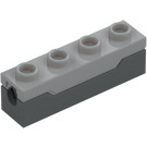 LEGO Kloss 1 x 4 med Fjær Shooting Mechanism (15400 / 72387)