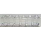 LEGO Brick 1 x 6 with Frosted Center Horizontal Line