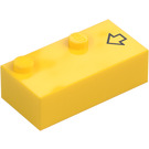 LEGO Kloss 2 x 4 Braille med Pil (69372)