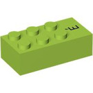 LEGO Steen 2 x 4 Braille met E "É" (69552)