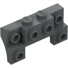 LEGO Klods 2 x 4 x 0.7 med Foran knops og tykke sidebuer (14520 / 52038)