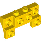 LEGO Backstein 2 x 4 x 0.7 mit Vorderseite Bolzen und dünne Seitenbögen (14520)