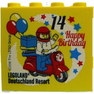 LEGO Steen 2 x 4 x 3 met Birthday 2016 Legoland Deutschland Resort en Happy Birthday 14