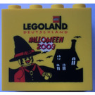 LEGO Brick 2 x 4 x 3 with Halloween 2009 Legoland Deutschland and Witch (30144)