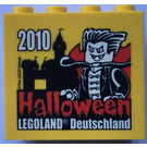 LEGO Brick 2 x 4 x 3 with Halloween 2010 Legoland Deutschland and Dracula (30144)