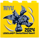 LEGO Backstein 2 x 4 x 3 mit Legoland Deutschland Resort 2024 und Riyu