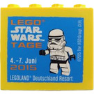 LEGO Backstein 2 x 4 x 3 mit Legoland Deutschland Star Wars Juni 2015