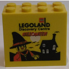 LEGO Brick 2 x 4 x 3 with 'LEGOLAND Discovery Center HALLOWEEN' (30144)