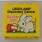 LEGO Backstein 2 x 4 x 3 mit LEGOLAND Discovery Centre Easter 2011 Bunny und Eggs (30144)