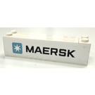 LEGO Brick 2 x 8 with Maersk Logo Pattern on Both Sides