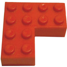 LEGO Brick 4 x 4 Corner without Bottom Tubes